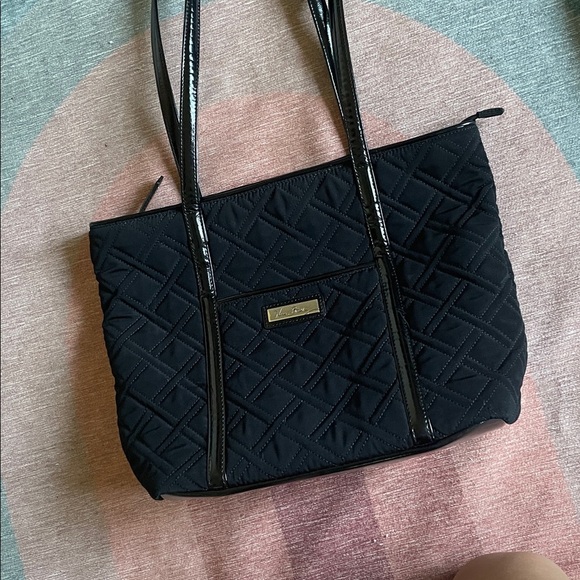 Vera Bradley Black Bohemian Quilted Lab Top Tote Carrying Case - Picture 9 of 11